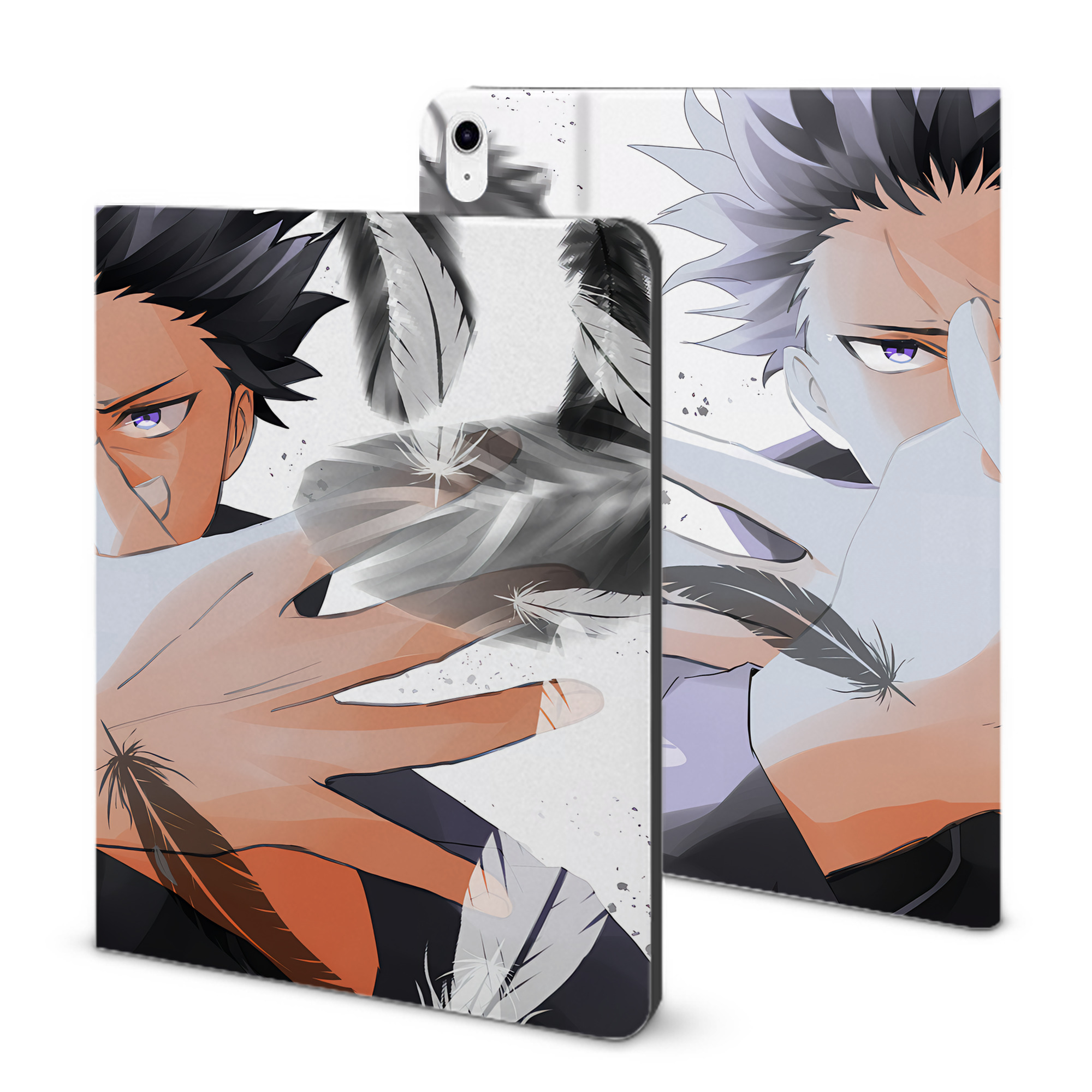 （画像用） 呪術廻戦 Jujutsu Kaisen IPad ケース ブック型 PUレザー TPU 耐衝撃 軽量 薄型 ペン収納なし 全面保護 IPad 各モデル対応
